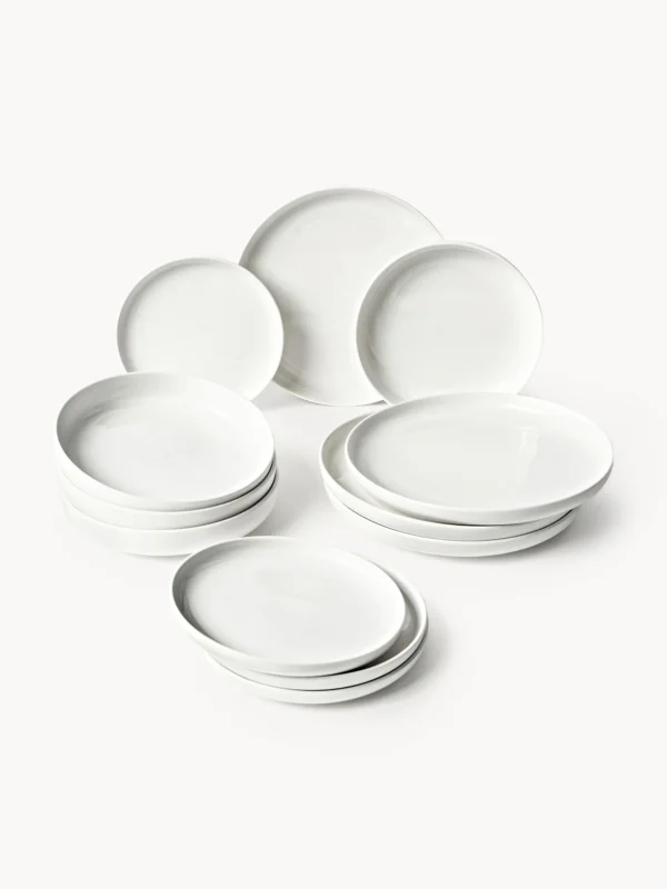 Conjunto de loiça em porcelana Nessa, 4 pessoas (12 uni.) - Imagem 2
