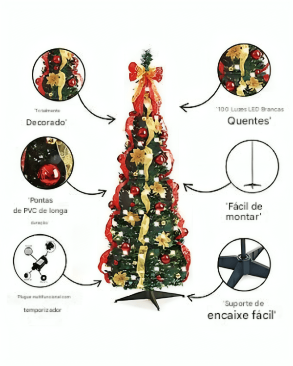 Árvore de Natal + BRINDE EXCLUSIVO DE BLACK FRIDAY - Imagem 5
