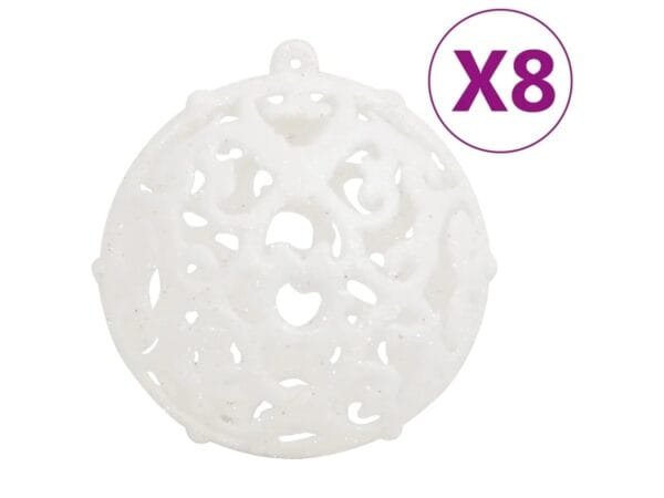 Conjunto 111 de enfeites de Natal branco - Imagem 7